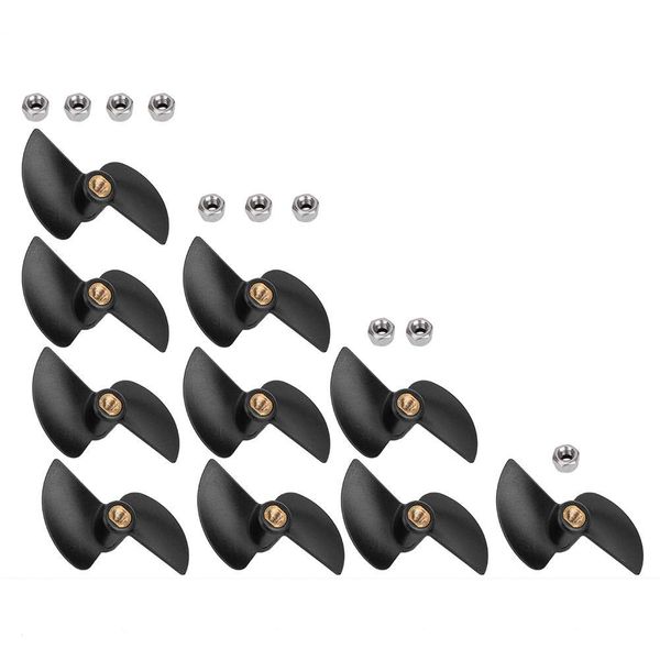 10PCS Prop Propeller Model, Brushless Remote Control Boat Tail Propeller Spare Fit for FT009 RC Boat