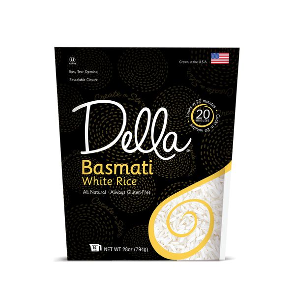 Della Rice Basmati White Rice, 28 oz (Pack of 1)