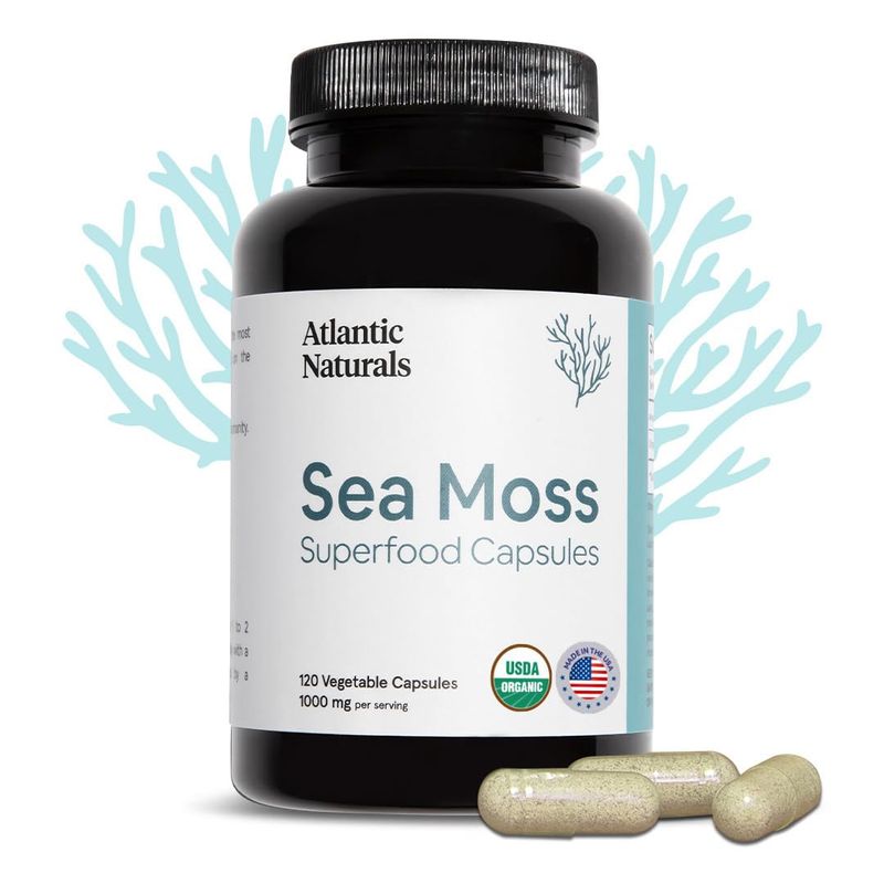 Atlantic Naturals Organic Sea Moss Capsules | Immune System, Thyroid ...