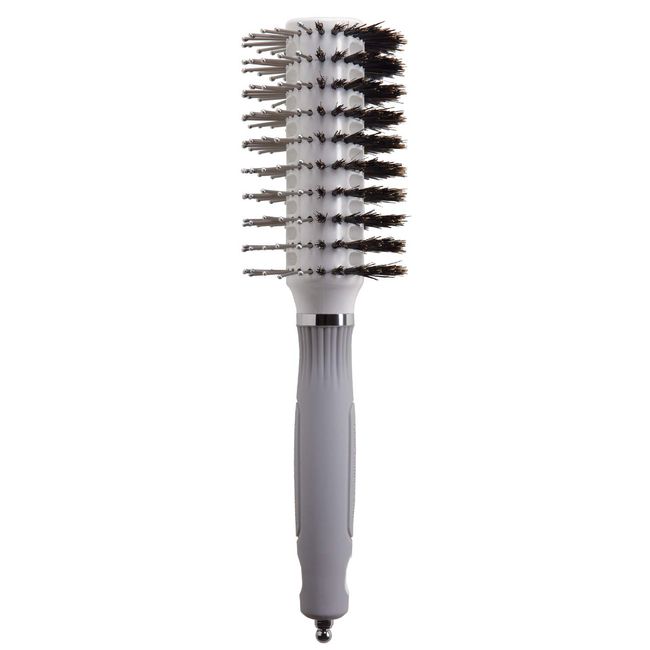 Olivia Garden Turbo Vent Oval Twin & 100% Boar Hair Brush CIOVL-TWINMD (Twin Medium)