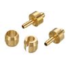 ZeroNine Copper Bike Brake Hose Set, 4pcs Olive & Insert, Gold