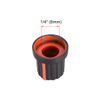 uxcell 10pcs 6mm Shaft Hole Knob for Speaker Effect Pedal Amplifier Black Potentiometer Knobs Red