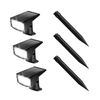 SmartYard Solar Spot Lights 53 LEDs, 2 Modes Pathway/Wall Auto On/Off 4 Pack