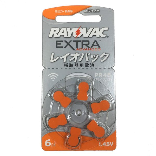 RAYOVAC RAYOVAC Hearing Aid Batteries, PR48 (13), 6 Counts, 10 Sheets Set