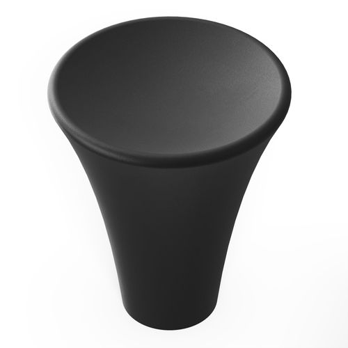 Hickory Hardware H078777MB Maven Collection Knob 15/16 Inch Diameter Matte Black Finish