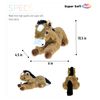 DolliBu Lying Brown Horse Stuffed Animal - Super Soft Plush Horse, Floppy Farm Stuffed Animal, Cute Stuffed Horse Gifts for Girls, Boys, Realistic Horse for Toddler, Kids, and Adults - 10.5 Inches