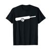 Cricket Bat with Ball T-Shirt, black