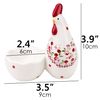 BUNCHBRAVO Ceramic Egg Cup - Cute Chicken Design, Rustic Farmhouse Dining Table Decor, Whimsical Easter Kitchen Accessory