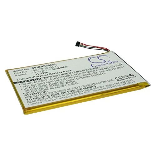 Replacement Battery for Barnes & Noble BNRB200, BNRV200, BNTV250A, DR-NK02, Nook 7", Nook Color, Nook Tablet