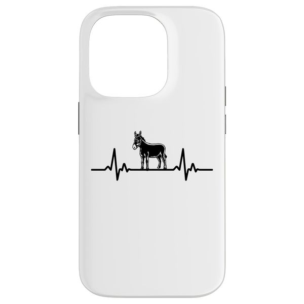 iPhone 14 Pro cute Donkey Heartbeat Case