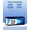 WEAREC Compatible Toner Cartridge Replacement for HP 17A (Black 2 Pack)