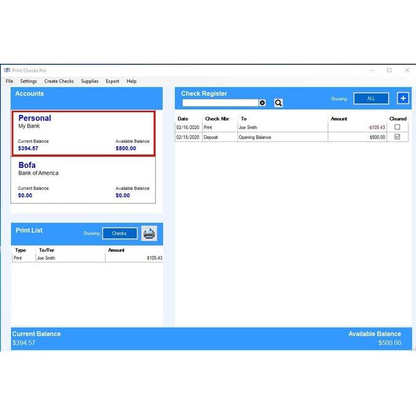 Print Checks Pro - Check Printing Software for Windows 10/11