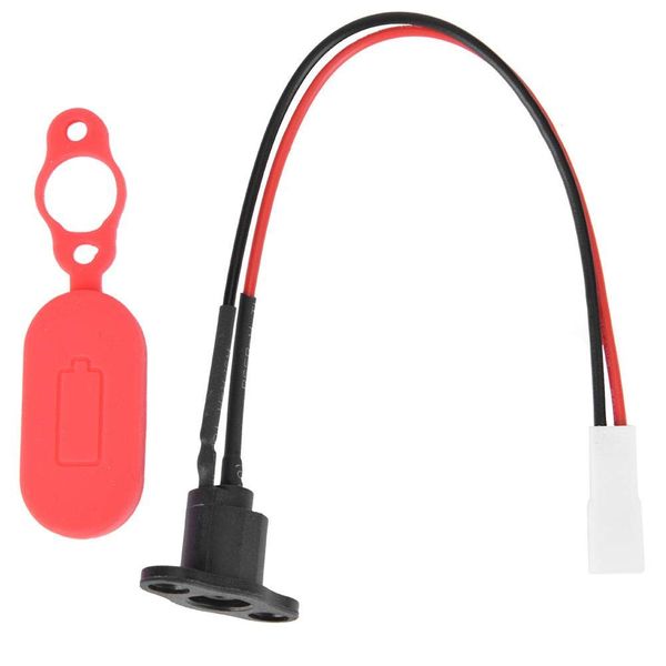 Alomejor Silicone Sleeve Charging Port with Waterproof Cover for Xiaomi M365 Electric Scooter Accessory 商品名称