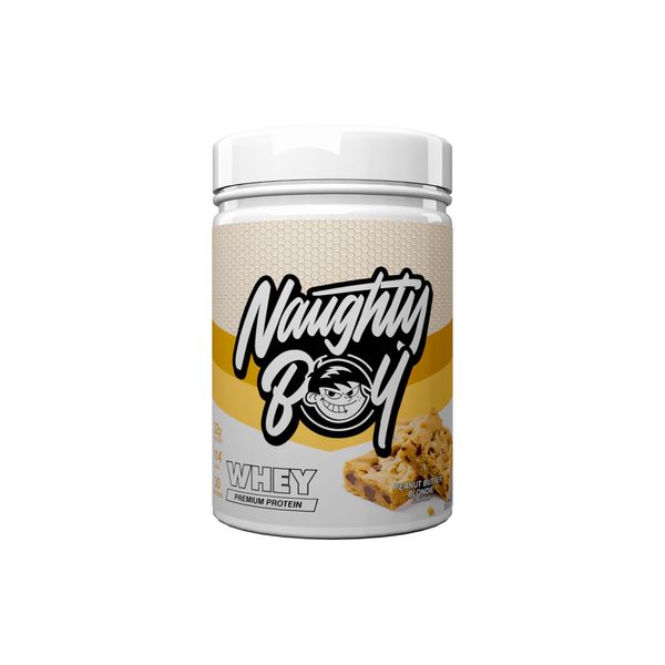 Naughty Boy Advanced 100% Whey Muscle Building & Recovery Protein Powder with Optimum Taste & Mixability for All Adults and Diets. (Peanut Butter Blondie 900g)