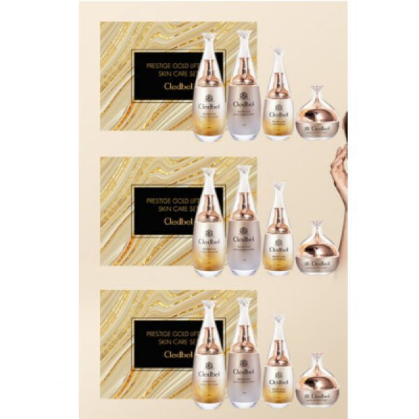 Cledbell Gold Collagen Basic Full Package 3 Sets (Skin Toner 3 + Lotion 3 + Serum 3 + Cream 3)