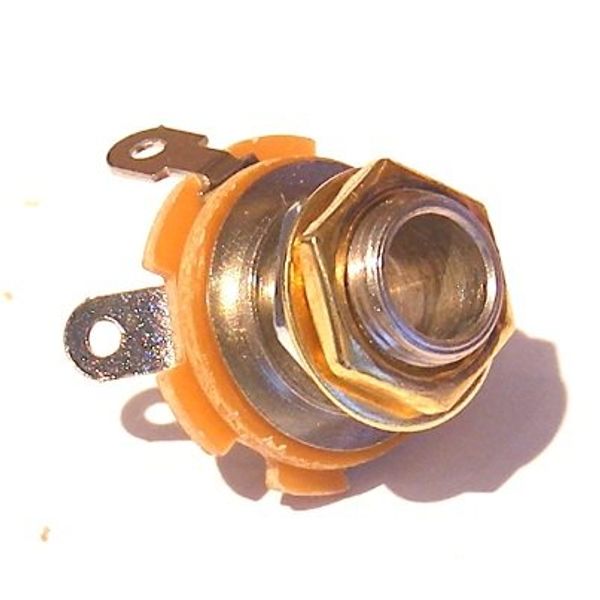 Mono Guitar Jack Input Socket gold nut and washer