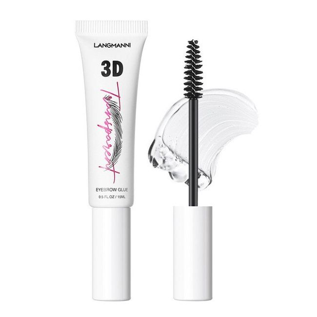 3D Eyebrow Glue Waterproof Style Gel Professional Makeup Hold Fixer - Clear