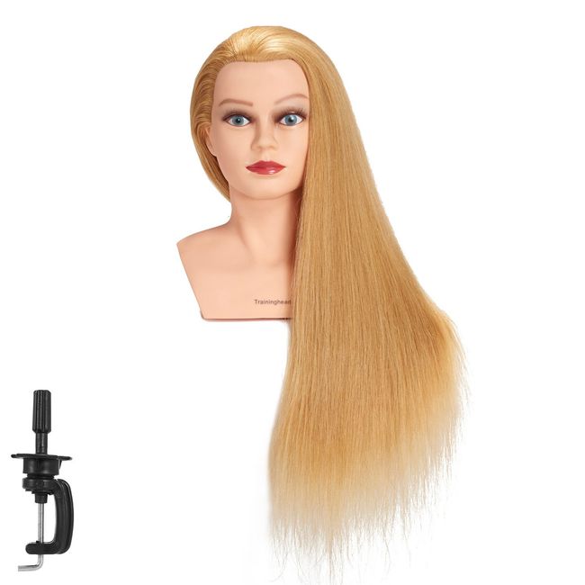 mannequin head with stand Hair Styling Training Head Hairdressing Dolls  Head