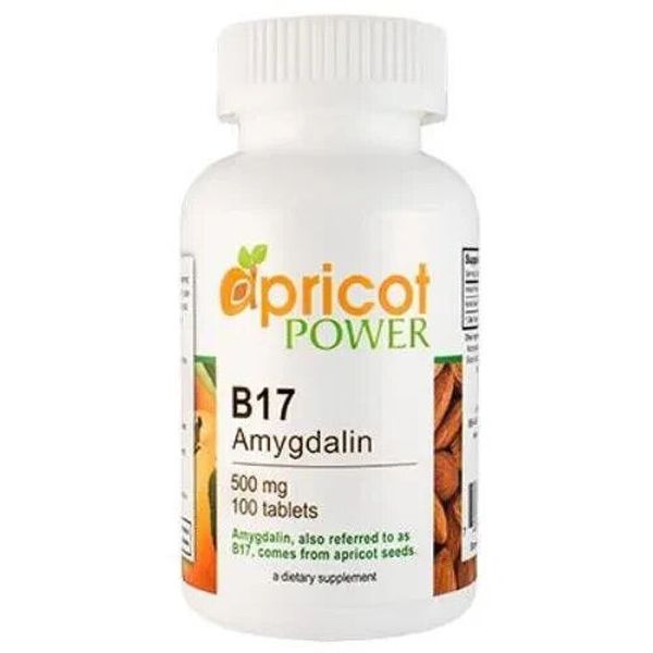 Apricot Power B17 Amygdalin 500mg Vitamin B-17 Tablets