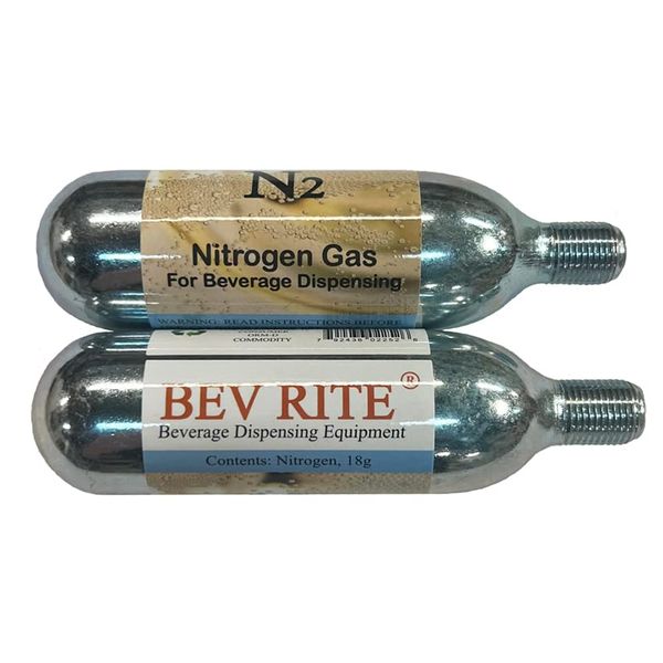 Nitrogen N2 Mini Cartridge 18 Grams 2 Pack