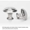 nutmanel 10pcs Zinc Alloy Cabinets Knobs Handles, Round Silver Drawer Knobs for Old Kitchen and Cupboard Makeovers, Silver