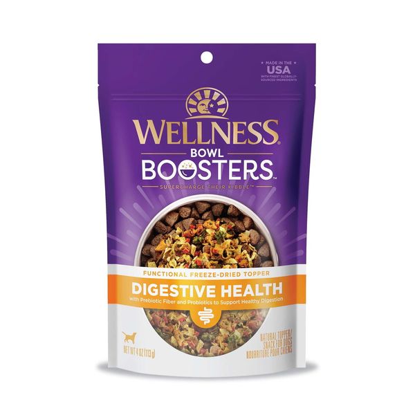 Wellness Bowl Boosters Functional Freeze-Dried Dog Food Topper, Digestive Health