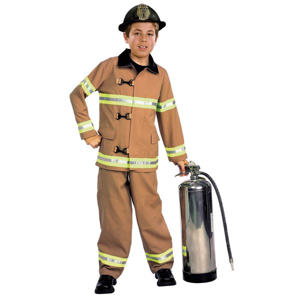 Young Heroes Child's Fire Fighter Costume, Large