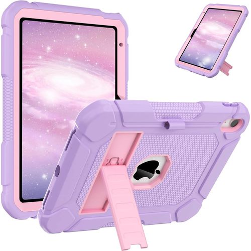 AVAWO Case for New iPad (A16) 11th Generation 11 Inch 2025, iPad 10th Generation 10.9" 2022, Heavy Duty Military Grade Shockproof Rugged Protective Cover with Stand for i Pad 11/10 Gen, Light Purple