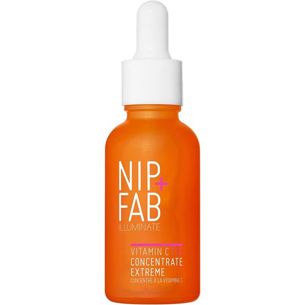 Nip+Fab Vitamin C Fix Concentrate Extreme 15% 30 ml | Face Skin Radiance Booster | 3 Forms of Vitamin C | Ferulic Acid | Skin Protection | Moisturizing Hydrating Antioxidant