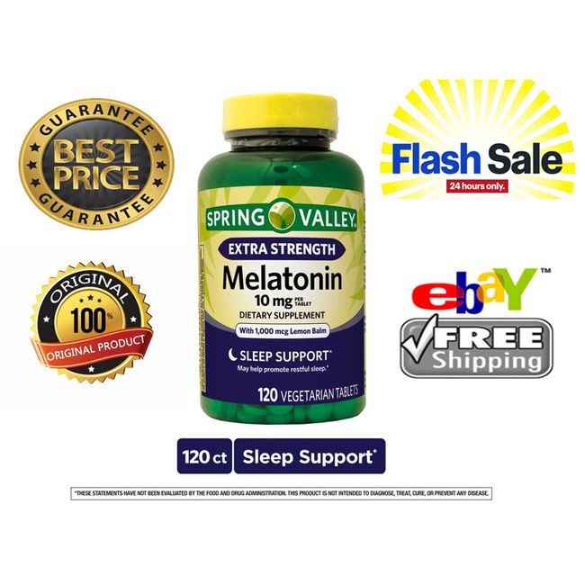 Spring Valley Melatonin 10mg Dietary Supplement - 120 Count