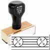 OCR Rubber Stamp Size 1/2" Tall x 1-1/2" Wide