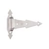 V446 7" Ornamental Spring Strap Surface Mount Gate Hinge - Stainless Steel