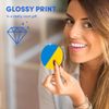 1 x Round MDF Magnet - Ukraine Flag Map 9056