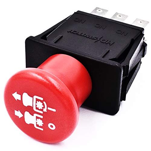 HD Switch Free 10 AMP Upgrade Blade Clutch PTO Switch Replaces Dixie Chopper Magnum, Silver Eagle, Xtreme