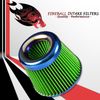 3" Reusable High Flow Performance Cold Air Intake Filter Kit Green For Mercedes