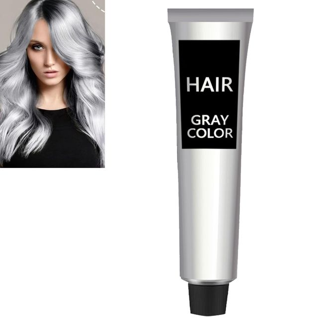 Silver Gray Natural Hair Dye Cream,Gray Silver Color Cream,Silver Gray Hair Dye,Grey Permanent Hair Dye,Unisex Silver Hair Dye,Gray Silver Color Cream,Silver Gray Natural Hair Color Cream