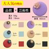Recca Makeup Mirror, Compact Mirror, Women's, Hand Mirror, Beauty Folding, Double-Sided, Portable, Makeup Round, Floral Pattern (Color: Light Blue)