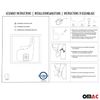 OMAC Mud Flaps Mudguard for Rear ABS Black 2X