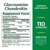 Glucosamine Chondroitin Joint Support Supplement 110 Capsules Non-GMO