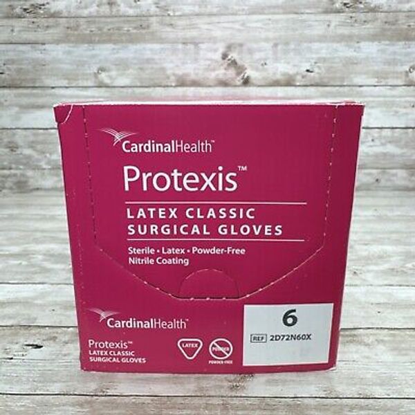 Cardinal Health Protexis Latex Classic Surgical Gloves, 1 Box Size: 6 *See Date*