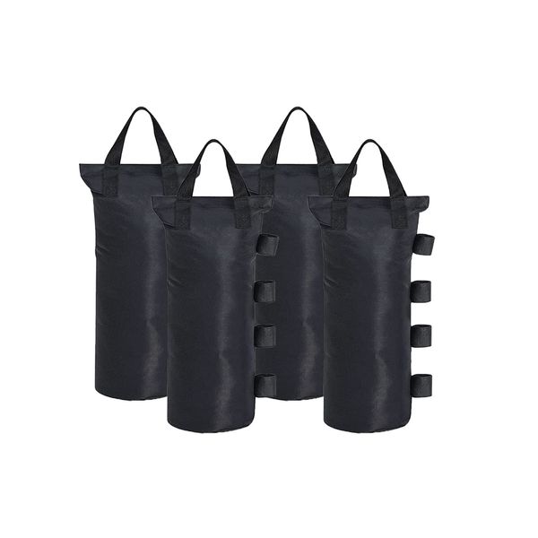 Dongawin gazebo Weights Bag Leg Weights for Pop up Canopy Tent, Patio Umbrella, Outdoor Furniture. (4Oversized, Black)