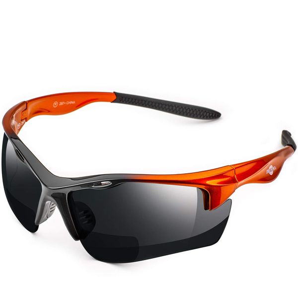 ToolFreak Rebel Bifocal Safety Glasses Rated to UKCA, UKNI, CE EN166, Accessories Included (Smoke Tinted (+1.5))