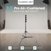 Flashpoint Pro Air-Cushioned Heavy-Duty Light Stand (Chrome, 9.5')