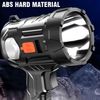 2 Pack Bright Solar/USB Rechargeable LED Spotlight Flashlight Searchlight