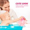 Lurrose 2pcs Unicorn Shower Loofah Exfoliating Mesh Shower Ball Pouf Kids Bath Sponge Body Cleaner Deep Cleaning Loofah Bath Sponge