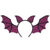 Halloween Purple Glittery Bat Headband - 1 Pc.