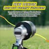 4 Pack String Trimmer Line Compatible with Ego String Trimmer 0.095" 56FT Weed Eater String Pre-Cut Dual Color Fast-Positioning Triangular Twisted Trimmer Line Universal Fit Weed Wacker String