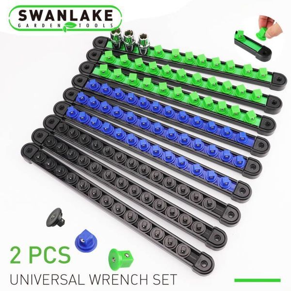 9 Pcs Socket Organizer Holders ABS | 1/4" 3/8" 1/2" 360° Swivel Premium Quality