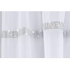 Tyrone Textiles Ltd Ibiza White Glitter Trim Voile Panel (Drop - 90" (229cm))