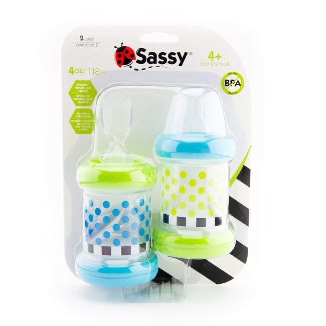 Less Mess Toddler Spoon 2 Pack (Sassy)